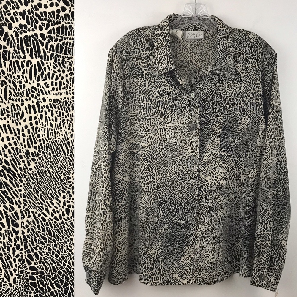 🎉 HP KATHY CHE Blouse Unstructured Women Size 18